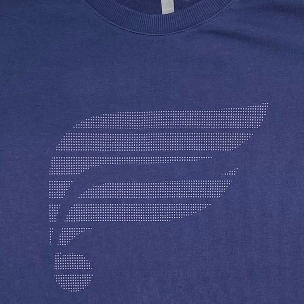 Fabletics Mens The Courtside Crew Navy Reflective Dot Logo French Terry Crew XXL - Picture 5 of 13